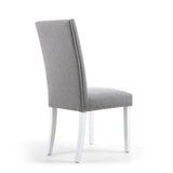 Classic-Light-Grey-Linen-Dining-Chair-White-Rubberwood-Legs