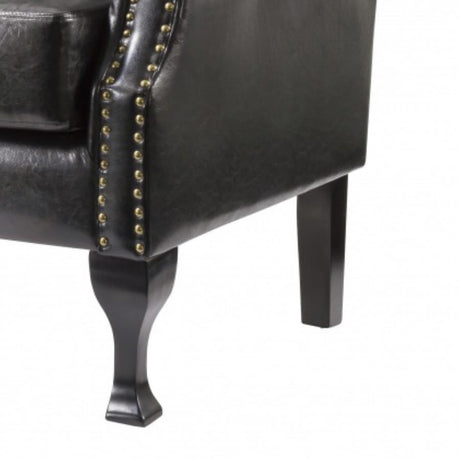 Classic-Luxury-Black-Faux-Leather-Lounge-Chair-With-Deep-Buttoned-Back-_-Chrome-Studded-Lining-Wood-Legs