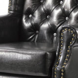 Classic-Luxury-Black-Faux-Leather-Lounge-Chair-With-Deep-Buttoned-Back-_-Chrome-Studded-Lining-Wood-Legs