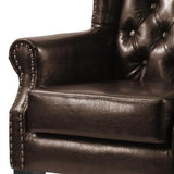 Classic-Luxury-Brown-Faux-Leather-Lounge-Chair-With-Deep-Buttoned-Back-_-Chrome-Studded-Lining-Wood-Legs