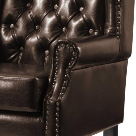 Classic-Luxury-Brown-Faux-Leather-Lounge-Chair-With-Deep-Buttoned-Back-_-Chrome-Studded-Lining-Wood-Legs