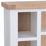 Hazel Large White Oak TV Stand With Optional Top Unit