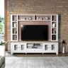 Hazel Large White Oak TV Stand With Optional Top Unit