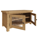 Arthur Classic Oak Wood TV Stand With Storage