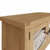 Arthur Classic Oak Wood TV Stand With Storage