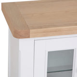 Hazel Large White Oak TV Stand With Optional Top Unit