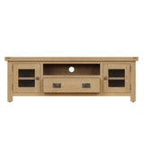 Arthur Classic Oak Wood Large TV Stand With Storage