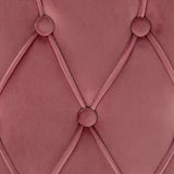 Classic-Pink-Velvet-Buttoned-Back-Dining-Chair-Diamond-Stitching-Stainless-Steel-Legs-Set-of-2