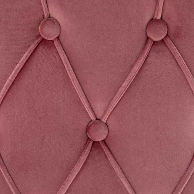 Classic-Pink-Velvet-Buttoned-Back-Dining-Chair-Diamond-Stitching-Stainless-Steel-Legs-Set-of-2