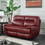 Classic-Red-Faux-Leather-Reclining-Sofa-2-Seater-165cm