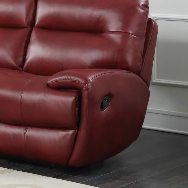 Classic-Red-Faux-Leather-Reclining-Sofa-2-Seater-165cm