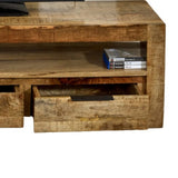 Kochi Modern Solid Mango Wood TV Stand With Storage