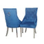 Classic-blue-velvet-knocker-back-dining-chairs-chrome-legs