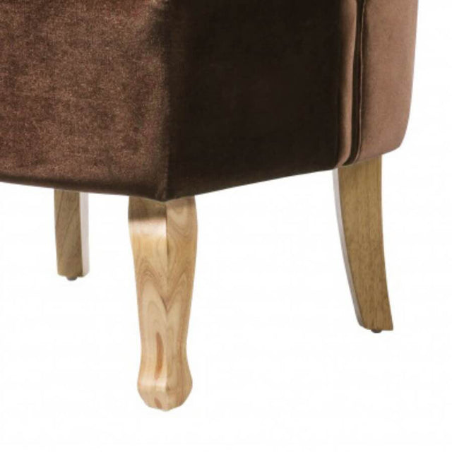 Classic-brown-Shimmer-Velvet-Lounge-Chair-With-Deep-Buttoned-Back-_-Rubberwood-Legs