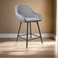 Dark-Grey-Modern-Velvet-Bar-Stool-Diamond-Stitching-Black-Legs-With-Gold-Tips-Set-of-2