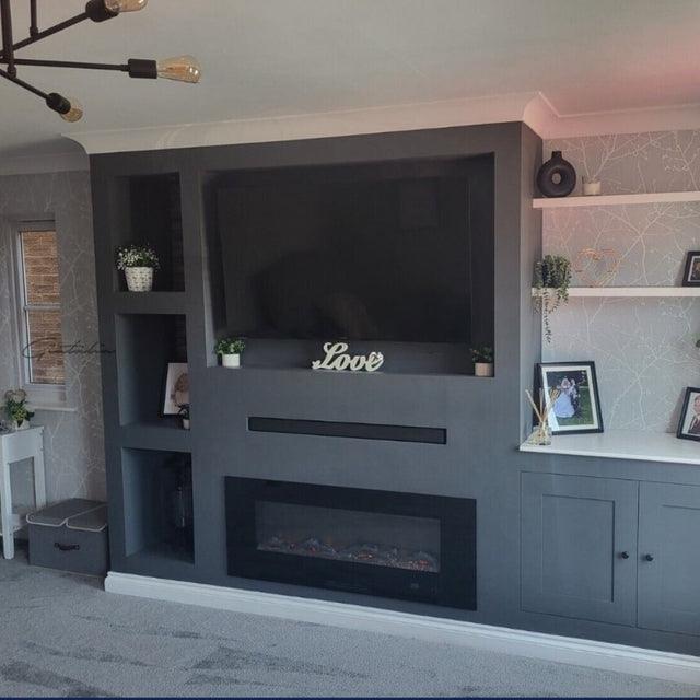 Electric-Fireplace-Black-50-inch-insert-With-Remote