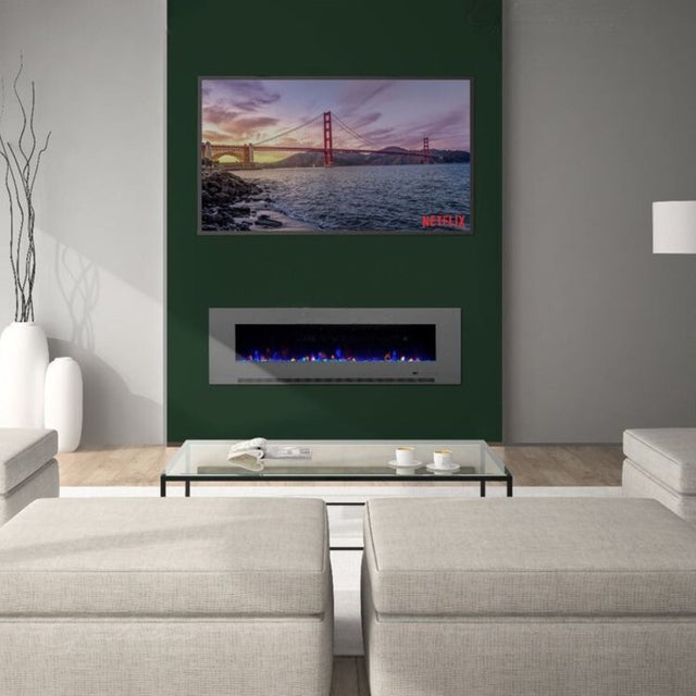 Electric-Fireplace-Grey-50-inch-insert-With-Remote