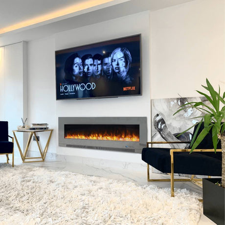 Electric-Fireplace-Grey-50-inch-insert-With-Remote