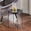 Indsutrial-Round-Black-Marble-Side-Table-With-Black-Metal-Legs-40cm