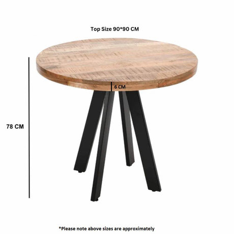 Industrial-4-Seater-Round-Solid-Mango-Wood-Dining-Table-With-Black-Metal-Legs-90cm