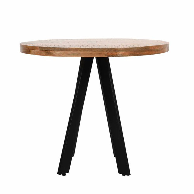 Industrial-4-Seater-Round-Solid-Mango-Wood-Dining-Table-With-Black-Metal-Legs-90cm