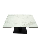 Industrial-8-Seater-Rectangular-Extending-White-Marble-Dining-Table-Black-Metal-Pedestal-Base-120cm-180cm