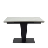 Industrial-8-Seater-Rectangular-Extending-White-Marble-Dining-Table-Black-Metal-Pedestal-Base-120cm-180cm