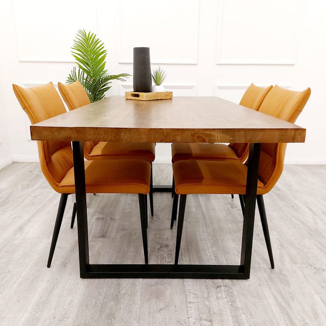 Industrial-8-seater-dark-oak-dining-table-rectangular-wooden-top-metal-base-180cm