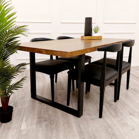 Industrial-8-seater-dark-oak-dining-table-rectangular-wooden-top-metal-base-180cm