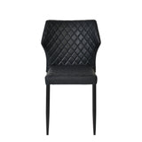 Industrial-Black-Leather-Dining-Chair-Diamond-Back-Stitching-Black-Metal-Legs-Set-of-4