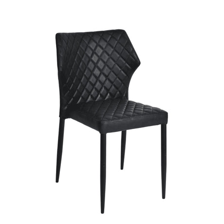 Industrial-Black-Leather-Dining-Chair-Diamond-Back-Stitching-Black-Metal-Legs-Set-of-4