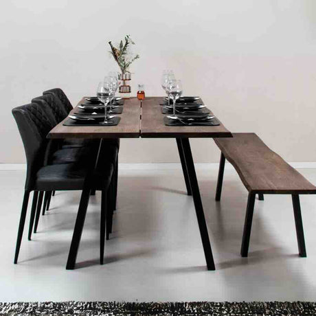 Industrial-Black-Leather-Dining-Chair-Diamond-Back-Stitching-Black-Metal-Legs-Set-of-4