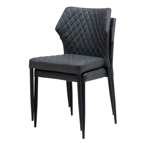 Industrial-Black-Leather-Dining-Chair-Diamond-Back-Stitching-Black-Metal-Legs-Set-of-4