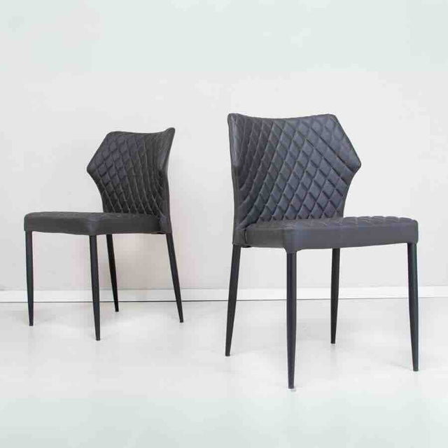 Industrial-Black-Leather-Dining-Chair-Diamond-Back-Stitching-Black-Metal-Legs-Set-of-4