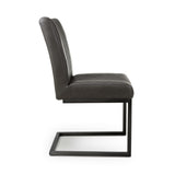 Industrial-Grey-Leather-Cantilever-Dining-Chair-Black-Metal-Legs-Set-of-2