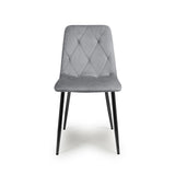 Industrial-Grey-Velvet-Dining-Chair-Diamond-Stitching-Black-Metal-Legs