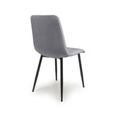 Industrial-Grey-Velvet-Dining-Chair-Diamond-Stitching-Black-Metal-Legs-Set-of-2