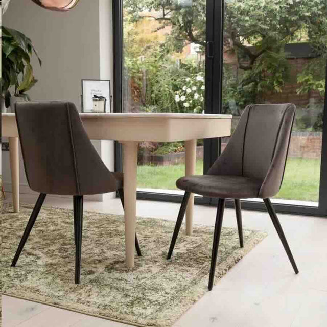 Industrial-Grey-Velvet-Dining-Chairs-Black-Metal-Legs-Set-of-2