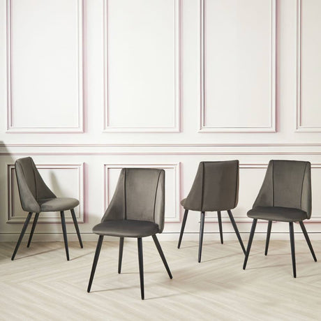 Industrial-Grey-Velvet-Dining-Chairs-Black-Metal-Legs-Set-of-2