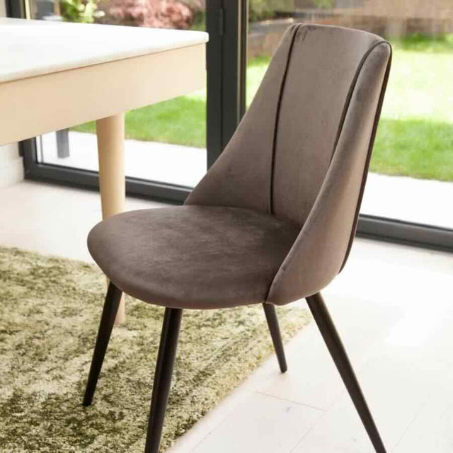 Industrial-Grey-Velvet-Dining-Chairs-Black-Metal-Legs