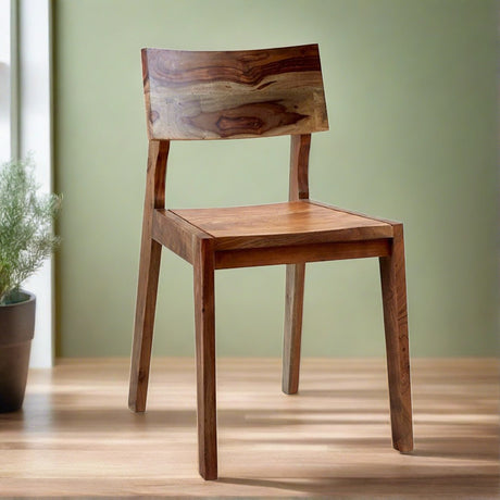 Industrial-Natural-Hard-Wood-Dining-Chair-Floating-Back-Set-of-2