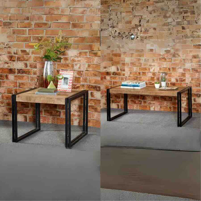 Industrial-Natural-Reclaimed-Wood-Coffee-Table-_-Side-Table-Set-With-Black-Metal-Base