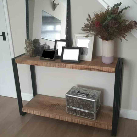 Industrial-Natural-Reclaimed-Wood-Console-Table-With-Shelf-Black-Metal-Frame-120cm