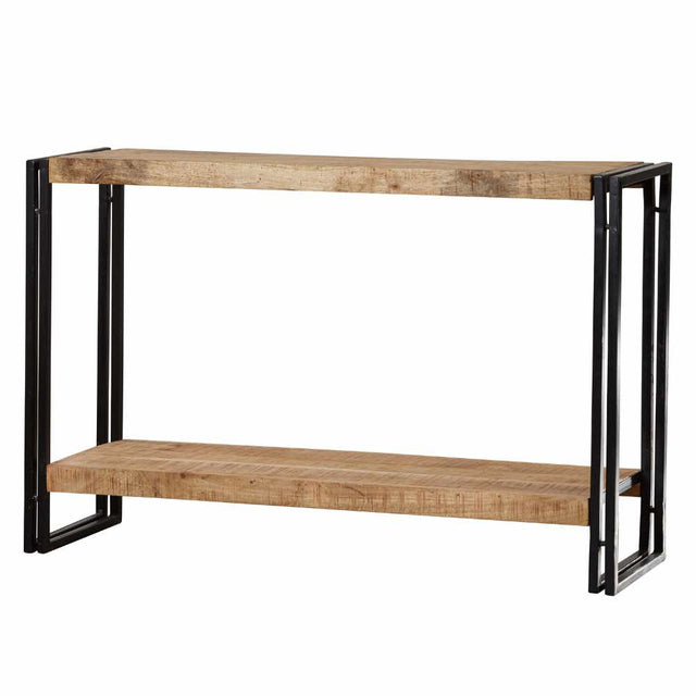 Industrial-Natural-Reclaimed-Wood-Console-Table-With-Shelf-Black-Metal-Frame-120cm