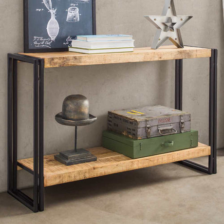 Industrial-Natural-Reclaimed-Wood-Console-Table-With-Shelf-Black-Metal-Frame-120cm