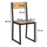 Industrial-Natural-Reclaimed-Wood-Dining-Chair-Black-Metal-Frame-Set-of-2