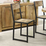 Industrial-Natural-Reclaimed-Wood-Dining-Chair-Black-Metal-Frame-Set-of-2