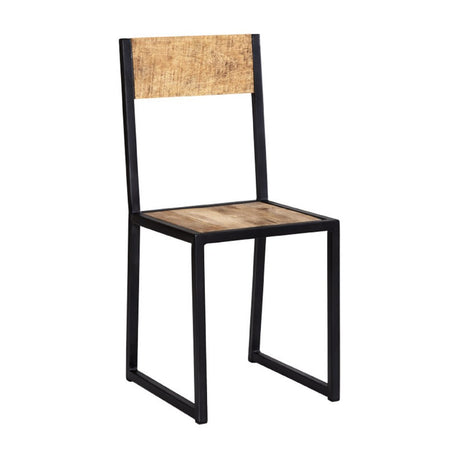 Industrial-Natural-Reclaimed-Wood-Dining-Chair-Black-Metal-Frame-Set-of-2