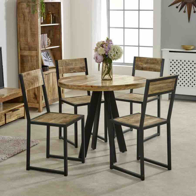 Industrial-Natural-Reclaimed-Wood-Dining-Chair-Black-Metal-Frame-Set-of-2