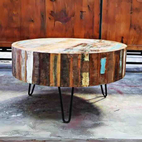 Industrial-Natural-Reclaimed-Wood-Round-Coffee-Table-Black-Metal-Legs-70cm